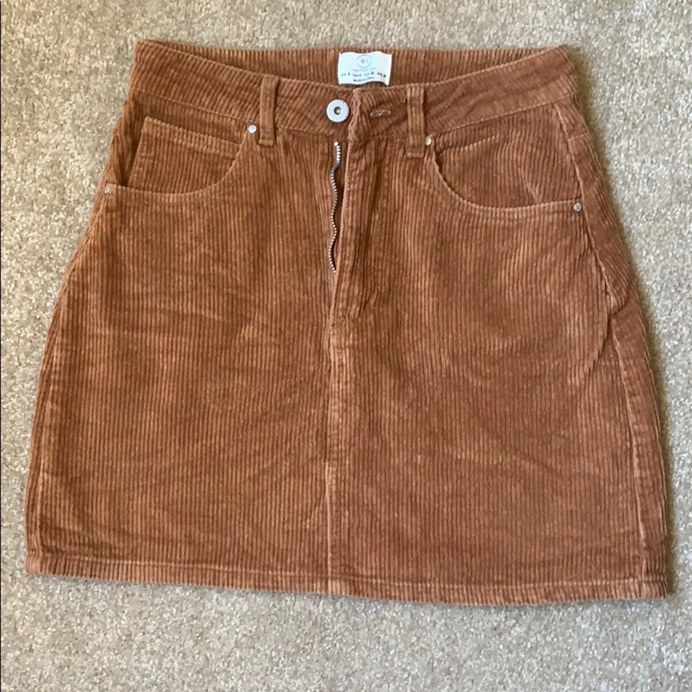 Corduroy Mini Skirt